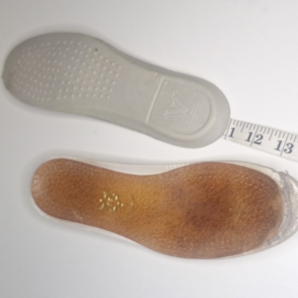 Louis Vuitton White Perforated Leather Bastia Sneakers Size Mens 7 - Picture 10 of 15